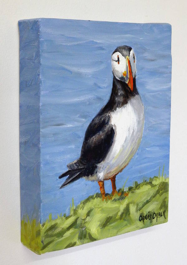 Small Puffin painting