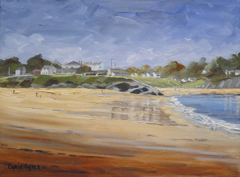 Aberporth Beach Landscape Painting