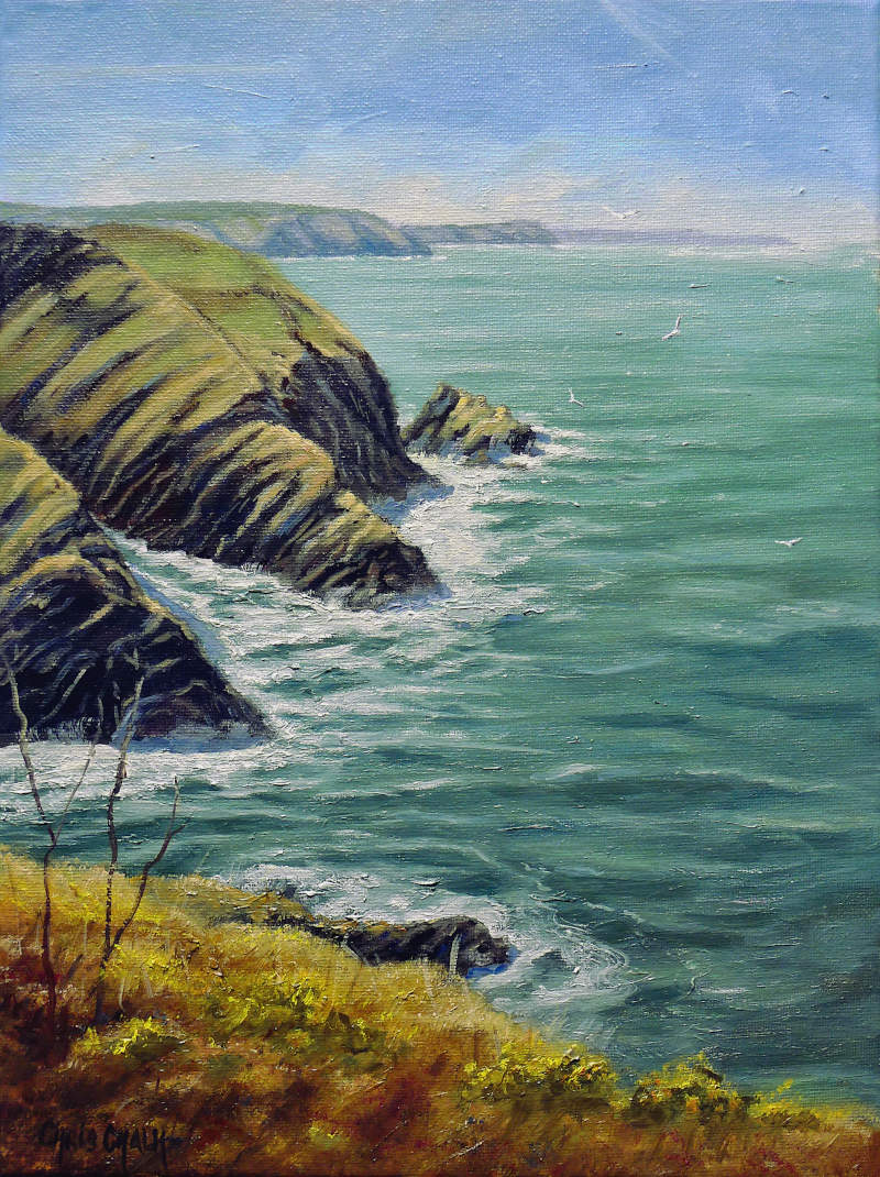 Ceibwr Bay Painting