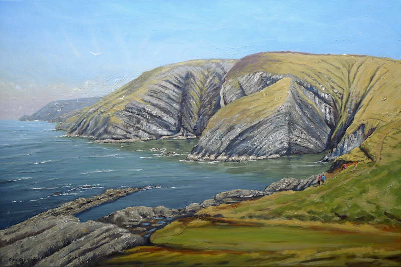 Ceibwr Bay Painting