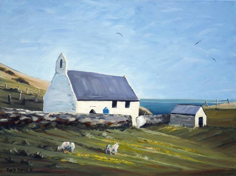 Mwnt Church Painting