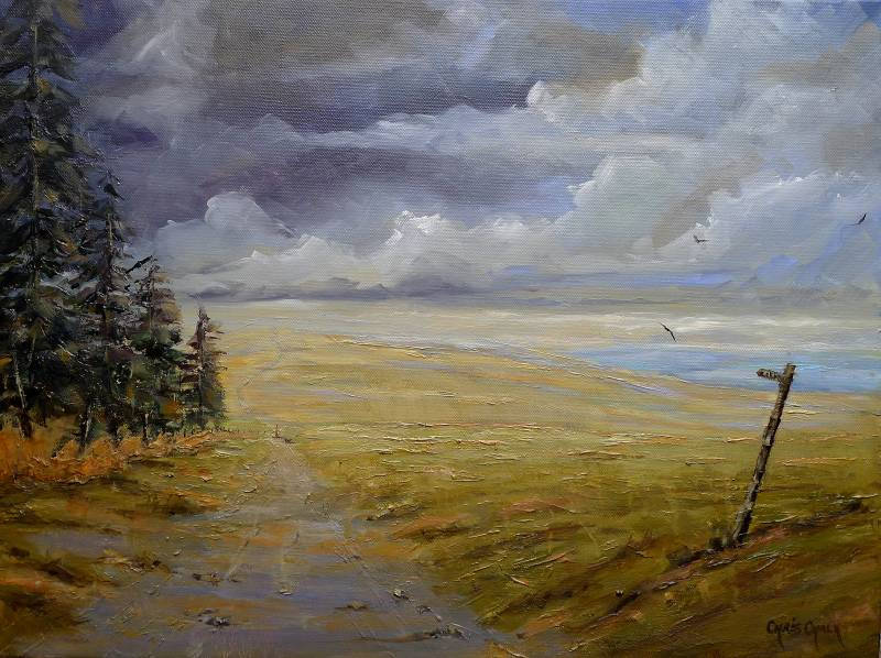 Welsh oil painting, The path less travelled