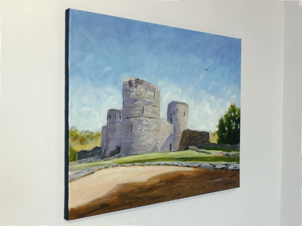 Cilgerran castle paintings close up two