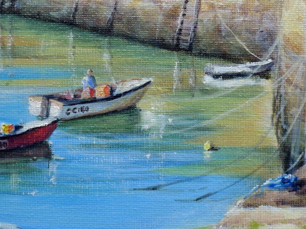 Fishguard painting close up one