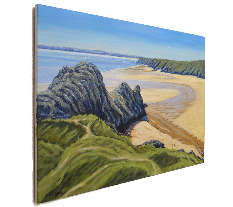 Three Cliffs Bay art