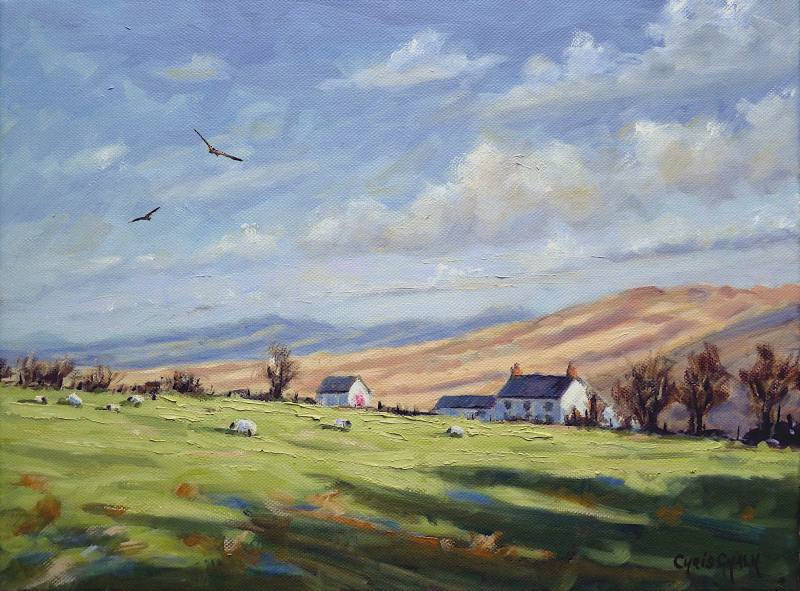Welsh landscape painting, Across The Preselis Pembrokeshire
