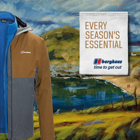 Berghaus clothing company advertising campaign artwork