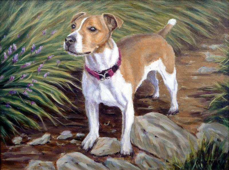 Jack Russell painting