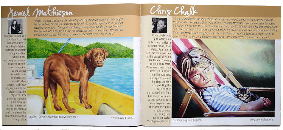 paws for charity art book inside