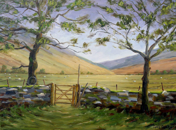 Welsh landscape painting