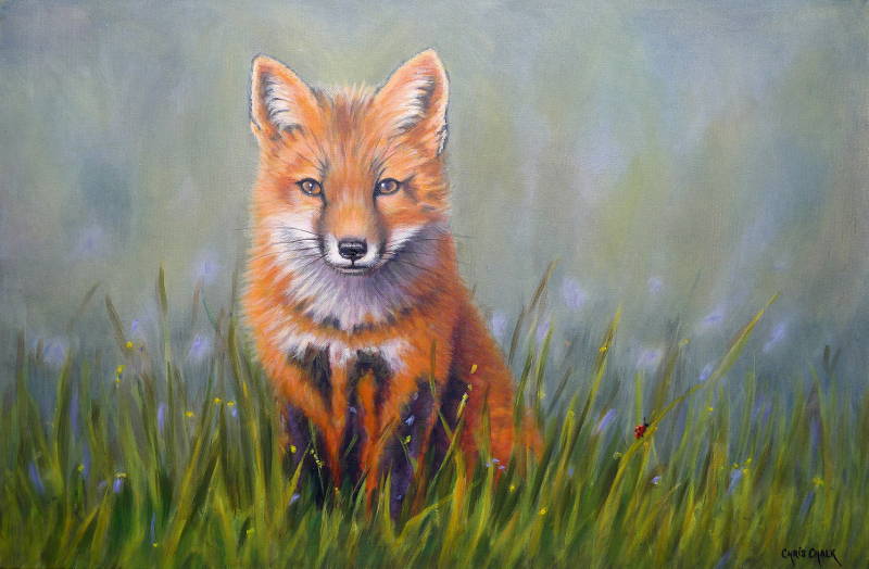 Red Fox painting