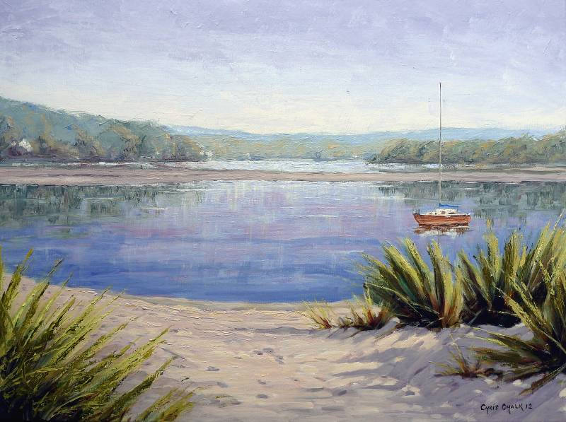 Painting of Newport, Nevern Estuary, Pembrokeshire