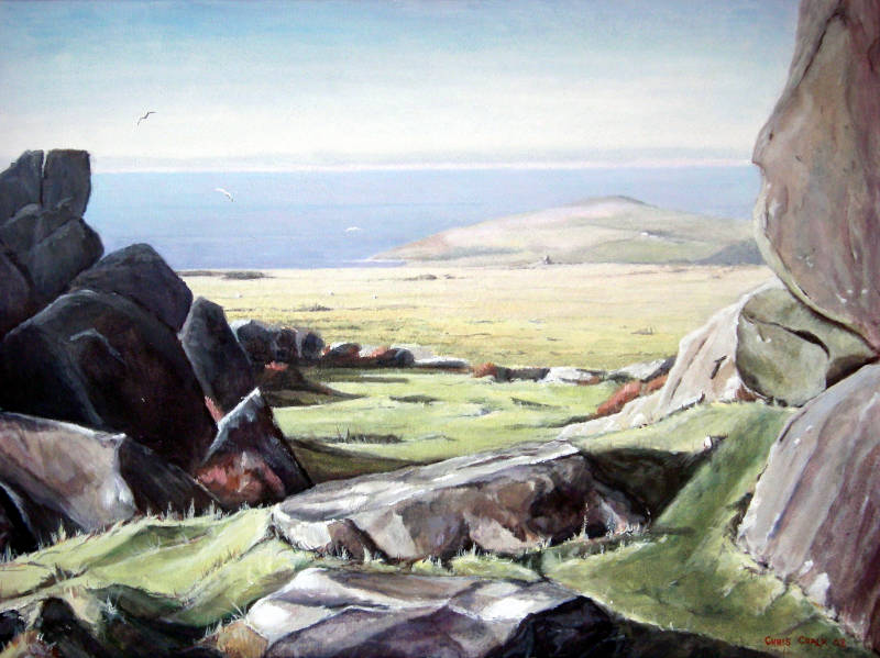 Dinas Island painting