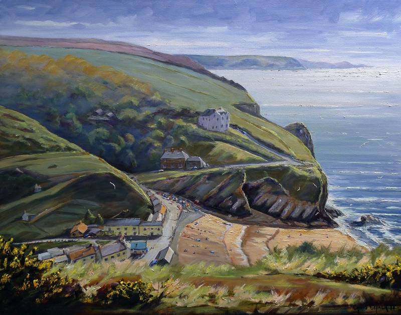 Llangrannong painting Wales
