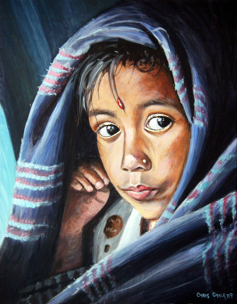 Nepalese portrait painting