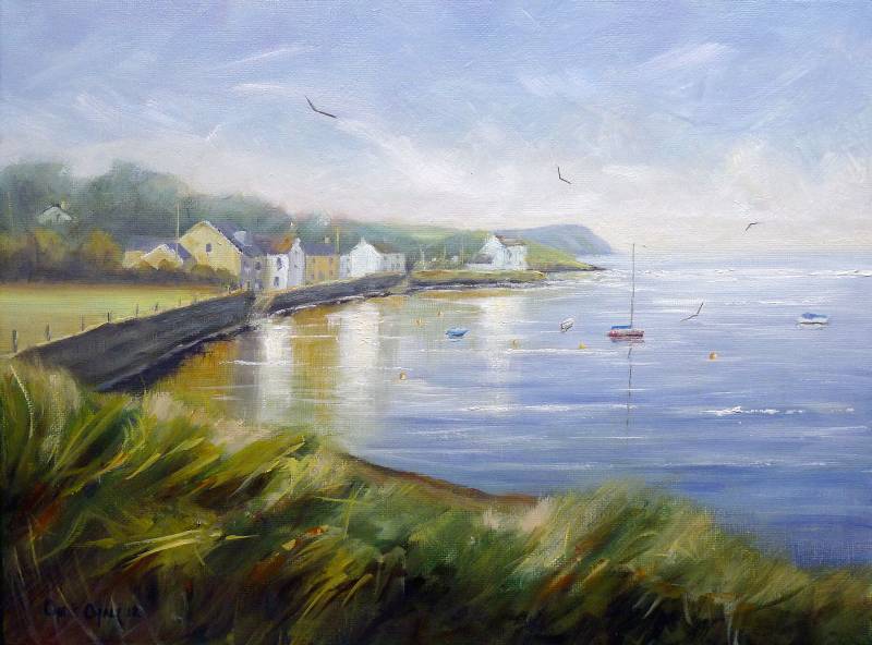 Newport Harbour painting