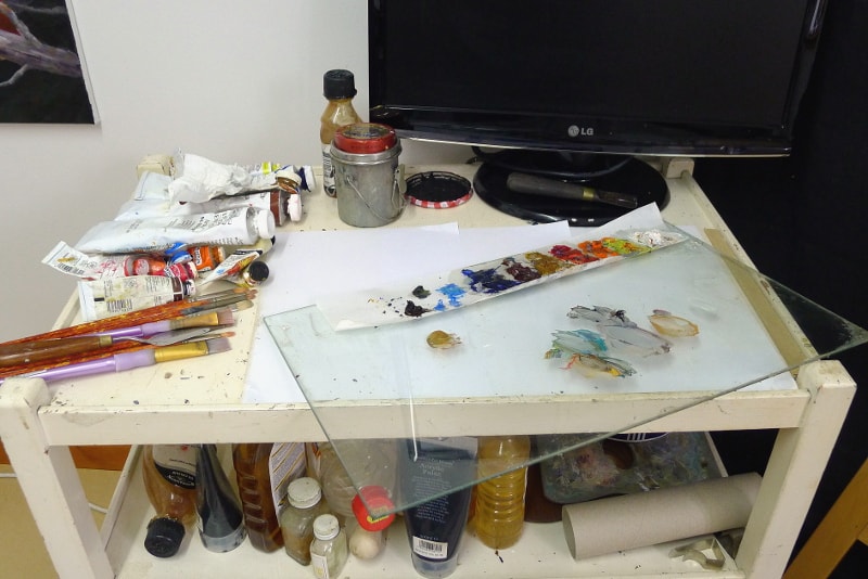 Glass paint sales palette