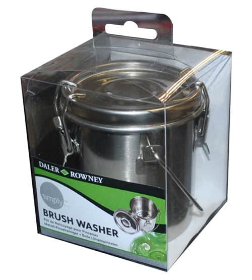 Paint Brush Washer Steel Cleaner Metal Container Painting Brushes Washing  Bucket