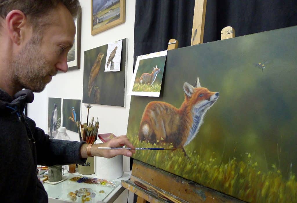 fox painting work in progress 7