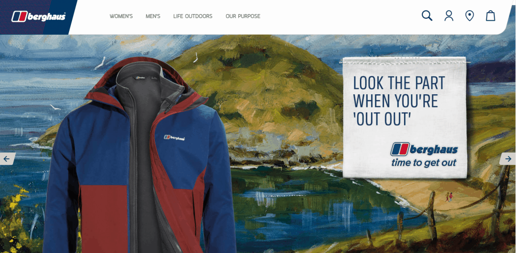 Berghaus clothing company artwork