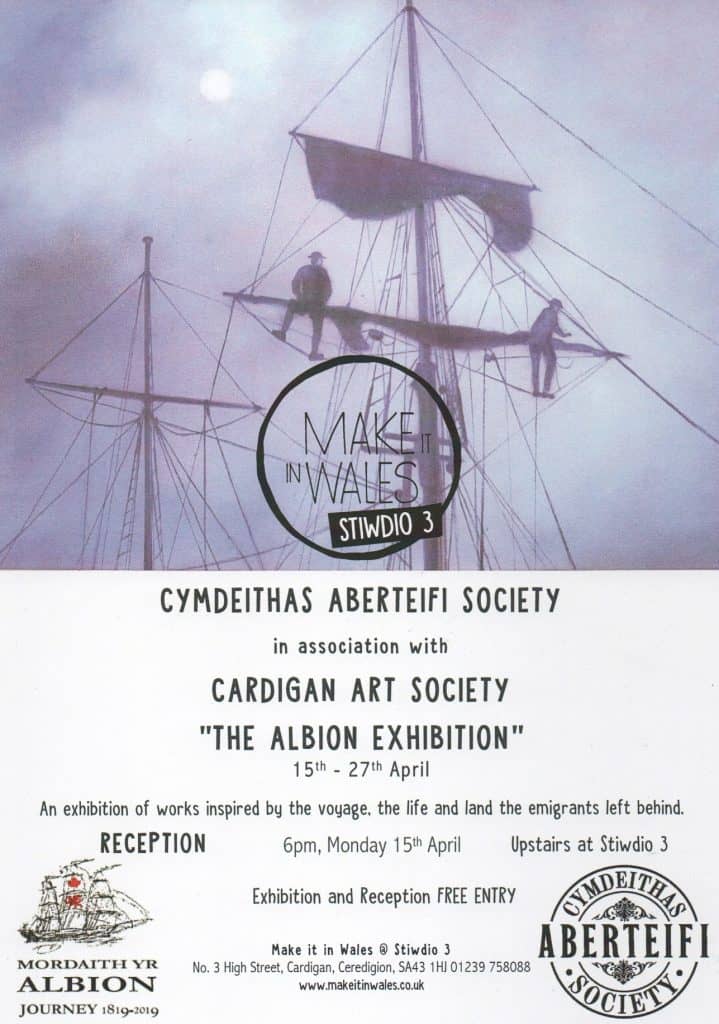 The Albion art Exhibition in Cardigan at studio 3