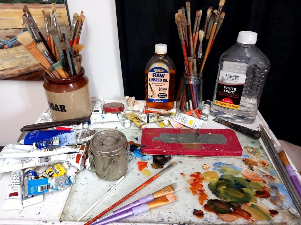 how to stop paint drying out on your palette